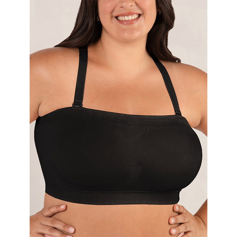 Convertible Strapless Wireless Bandeau Bra e???e???
