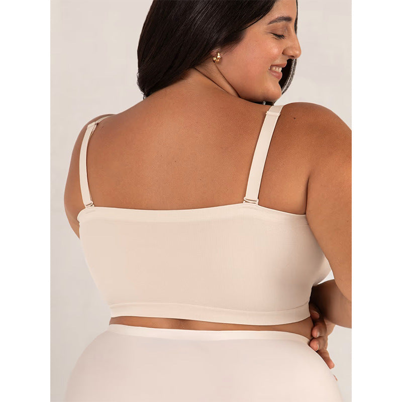Convertible Strapless Wireless Bandeau Bra e???e???