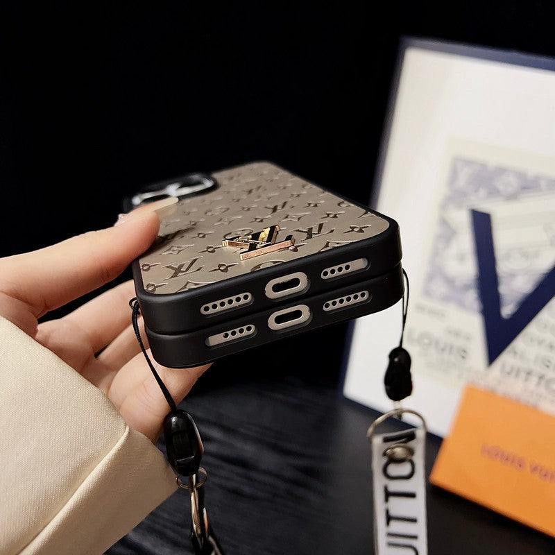 Luxury Brown Hand Chain iPhone Case