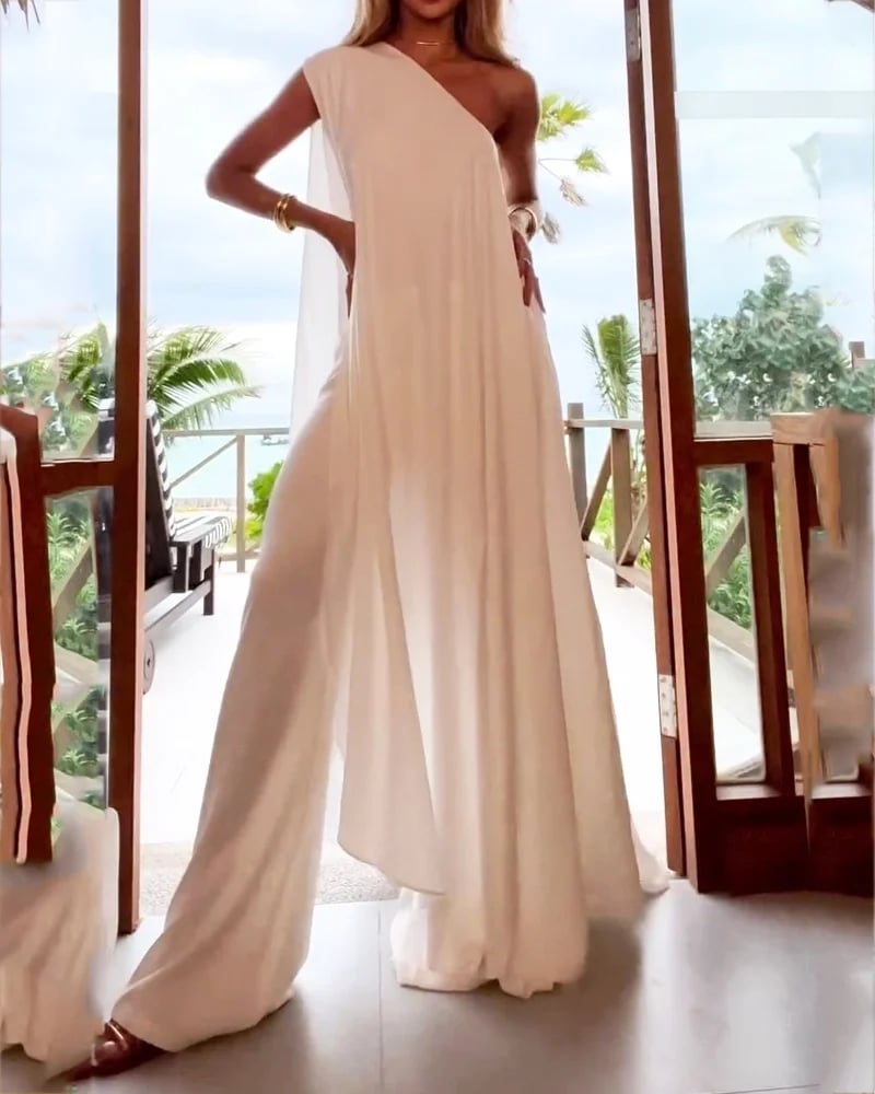Casual Solid Color Multi-way Two-piece Suit Dress