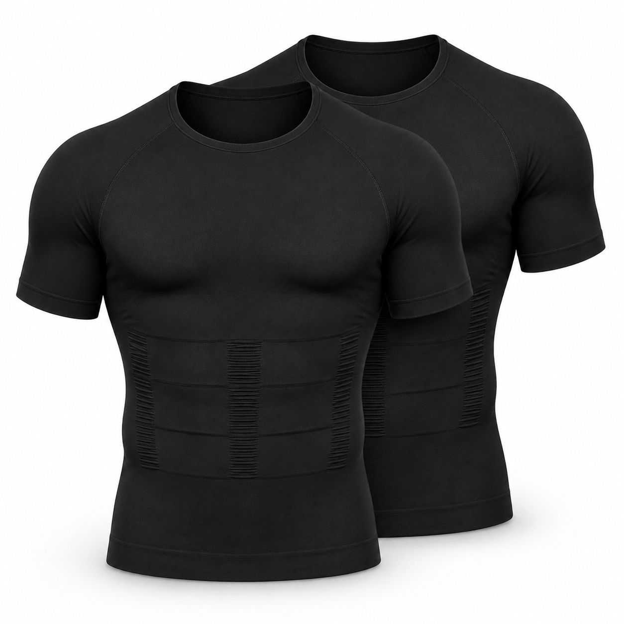 Men’s Compression Shaping Shirt – Short Sleeve Slim Fit Top