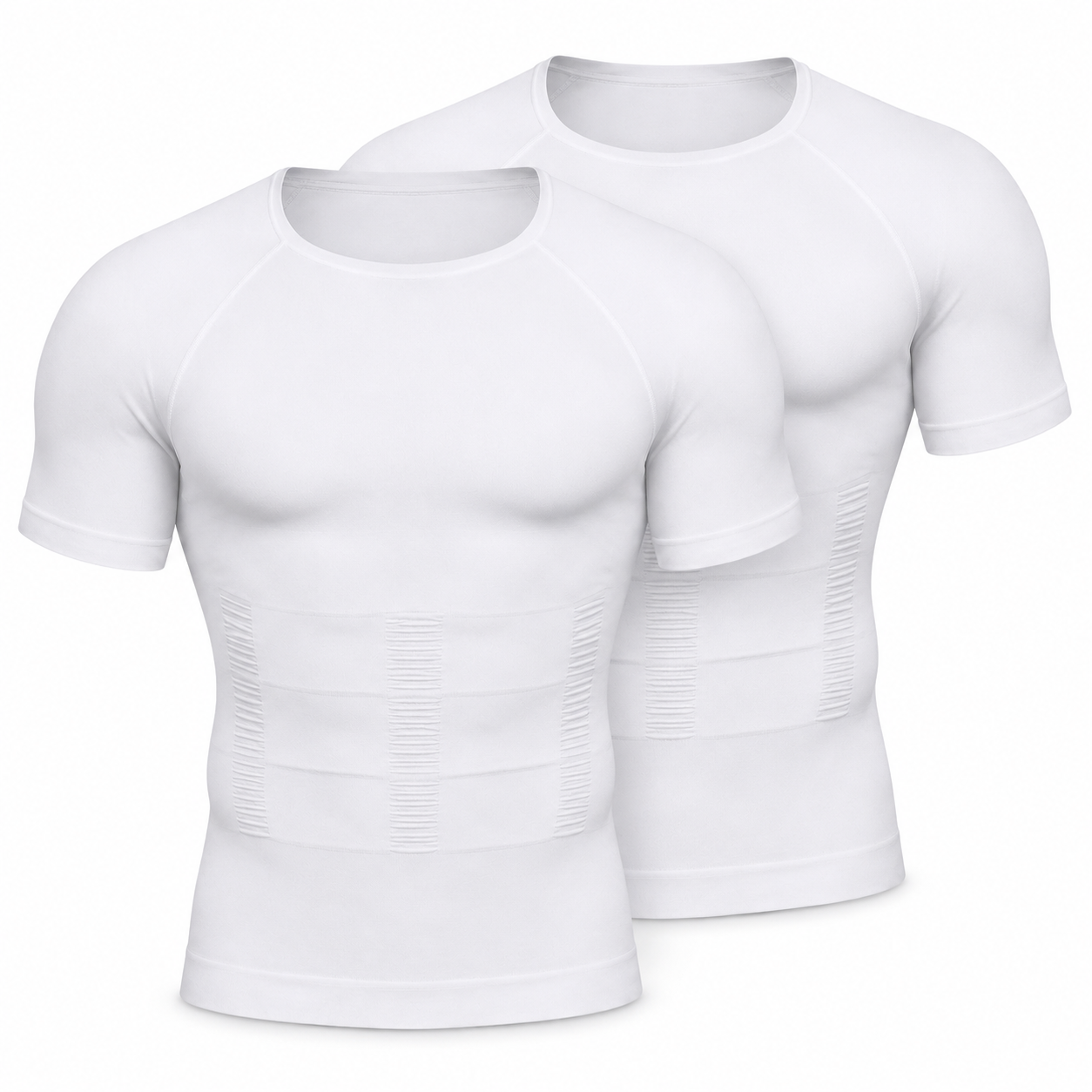 Men’s Compression Shaping Shirt – Short Sleeve Slim Fit Top