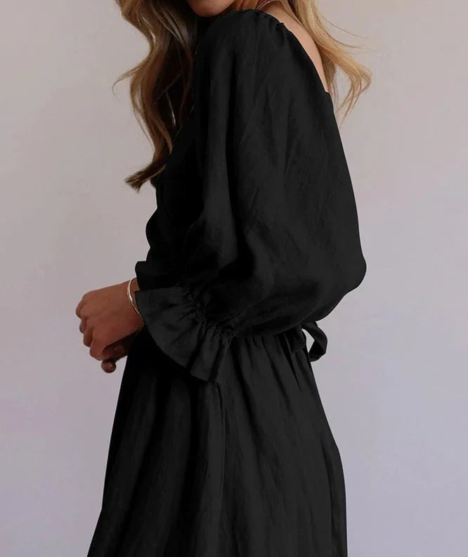 e???Early Mother's Day Sale - 48% OFFe???French Ruffled Lantern Sleeves Multi-wear Dress