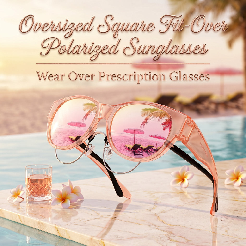 e??￥Last Day 49% OFF - e?????? Oversized Square Fit-Over Polarized Sunglasses
