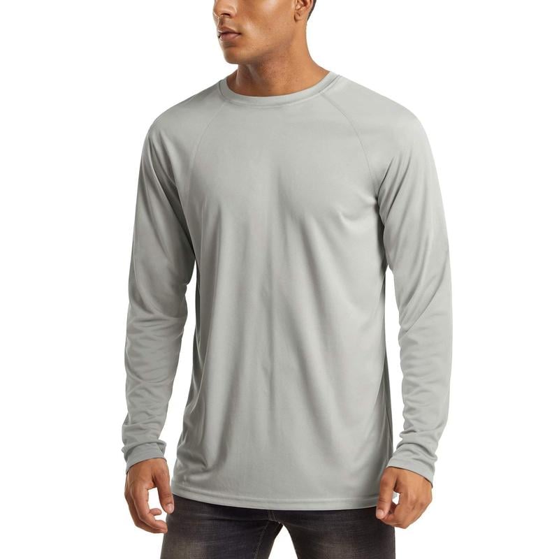 🏕️50K+ Sold⚡Men’s UPF 50+ Long Sleeve Performance Shirt – Quick Dry, Lightweight & Breathable