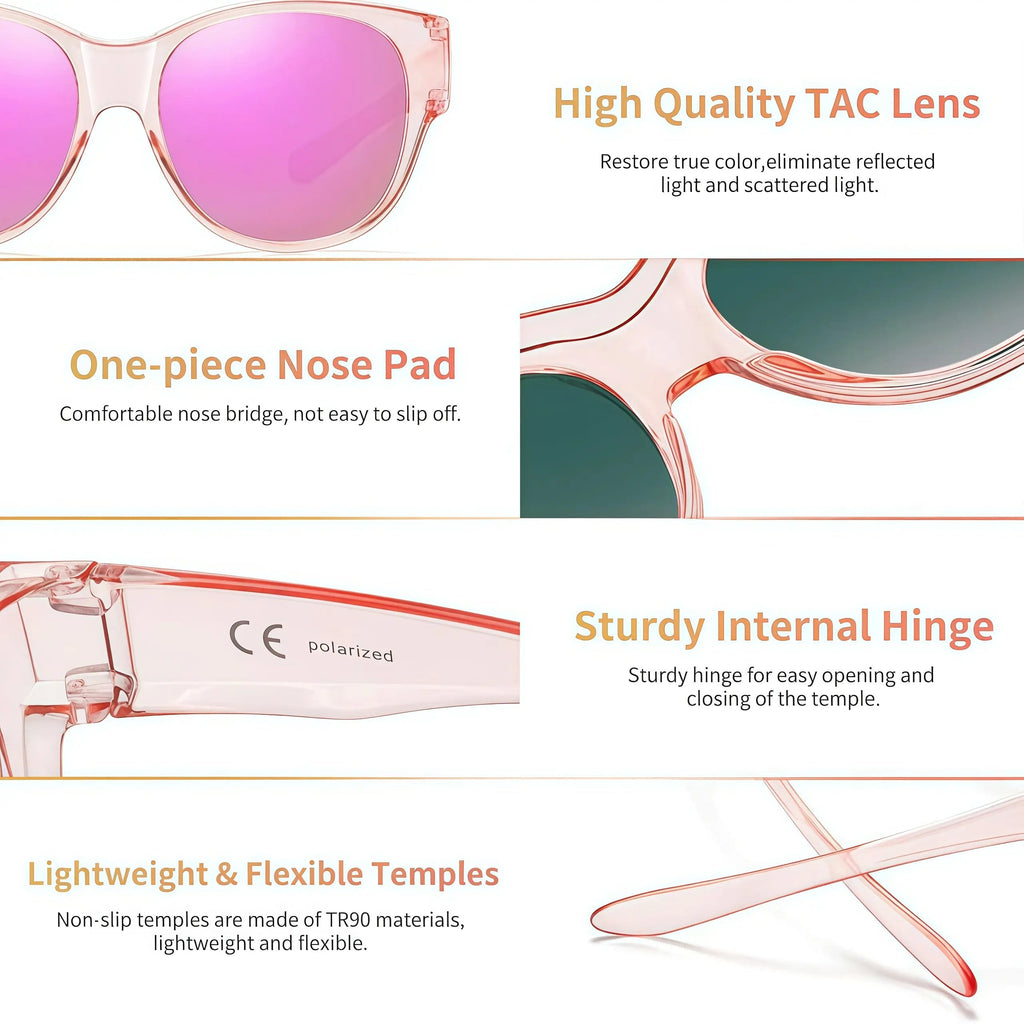 e??￥Last Day 49% OFF - e?????? Oversized Square Fit-Over Polarized Sunglasses