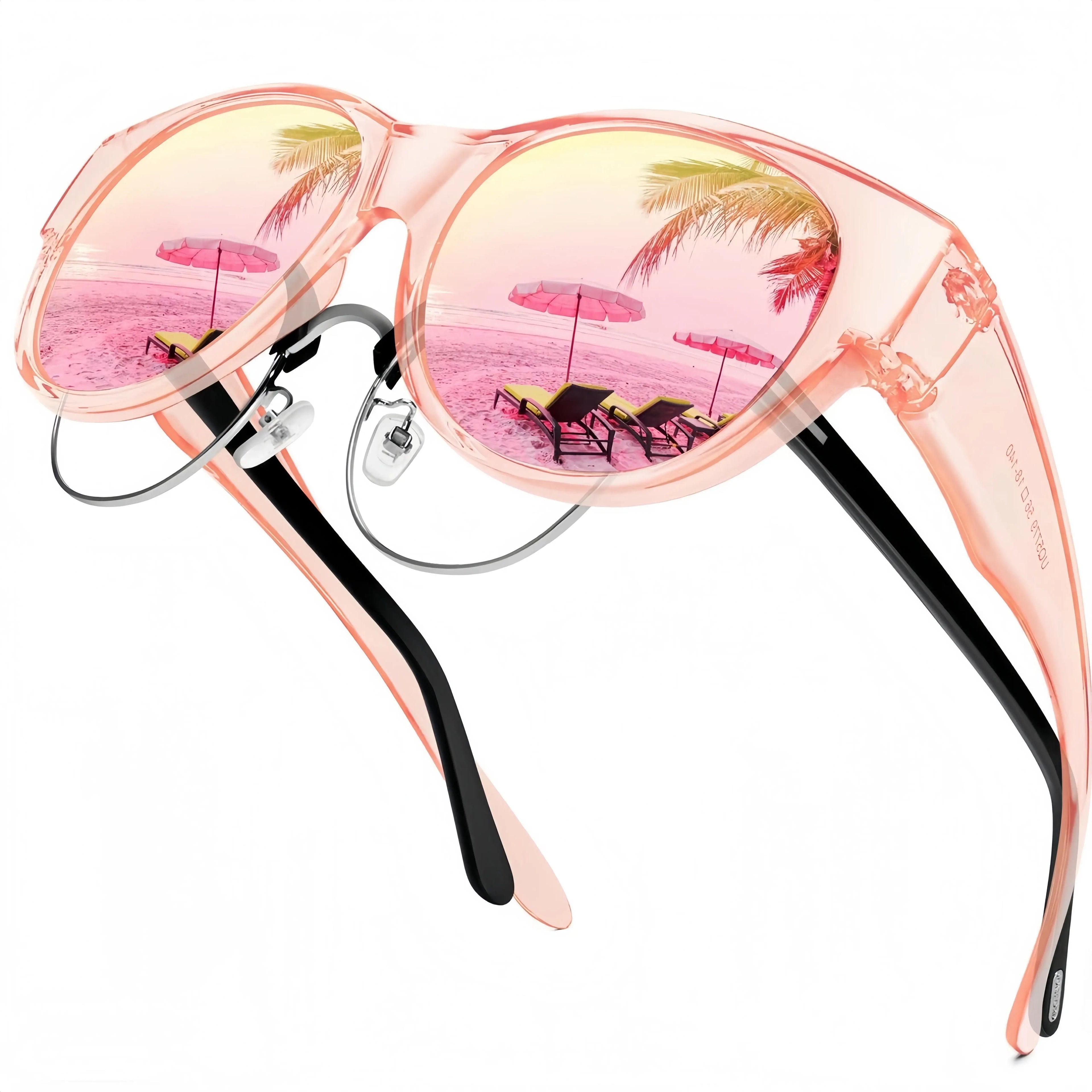 e??￥Last Day 49% OFF - e?????? Oversized Square Fit-Over Polarized Sunglasses