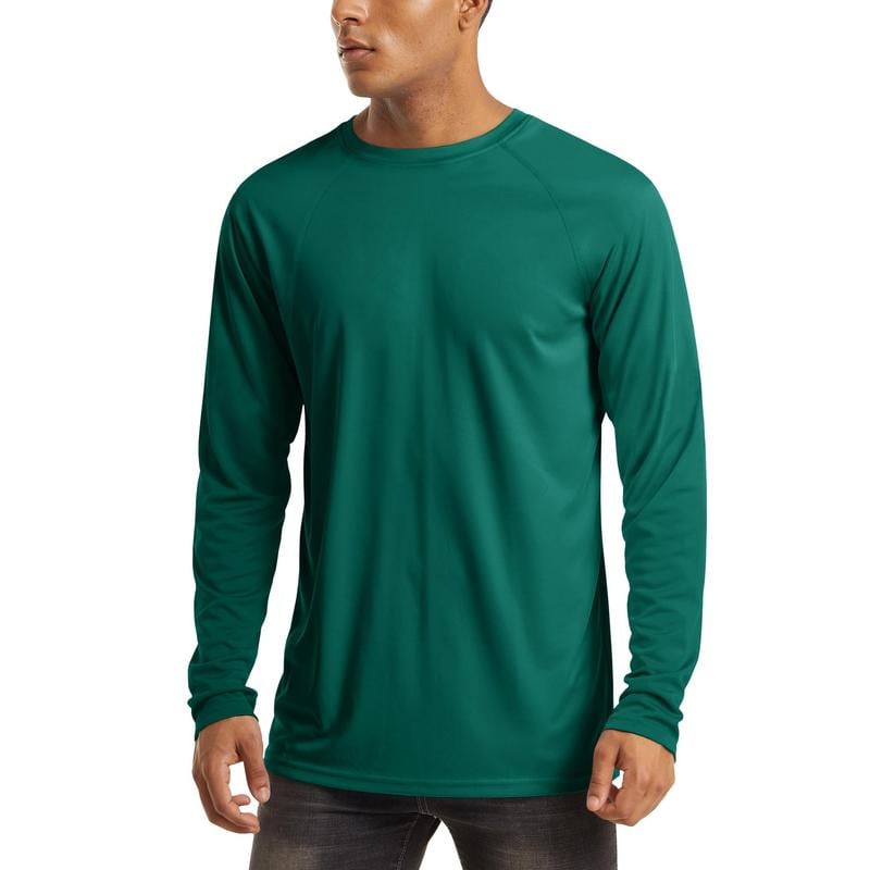 🏕️50K+ Sold⚡Men’s UPF 50+ Long Sleeve Performance Shirt – Quick Dry, Lightweight & Breathable