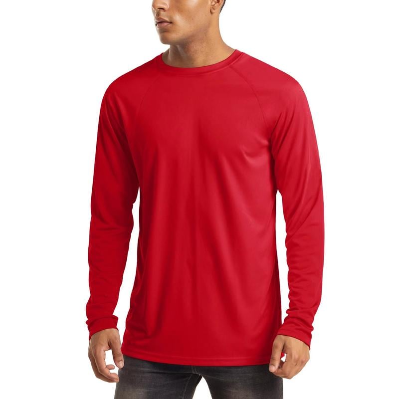 🏕️50K+ Sold⚡Men’s UPF 50+ Long Sleeve Performance Shirt – Quick Dry, Lightweight & Breathable
