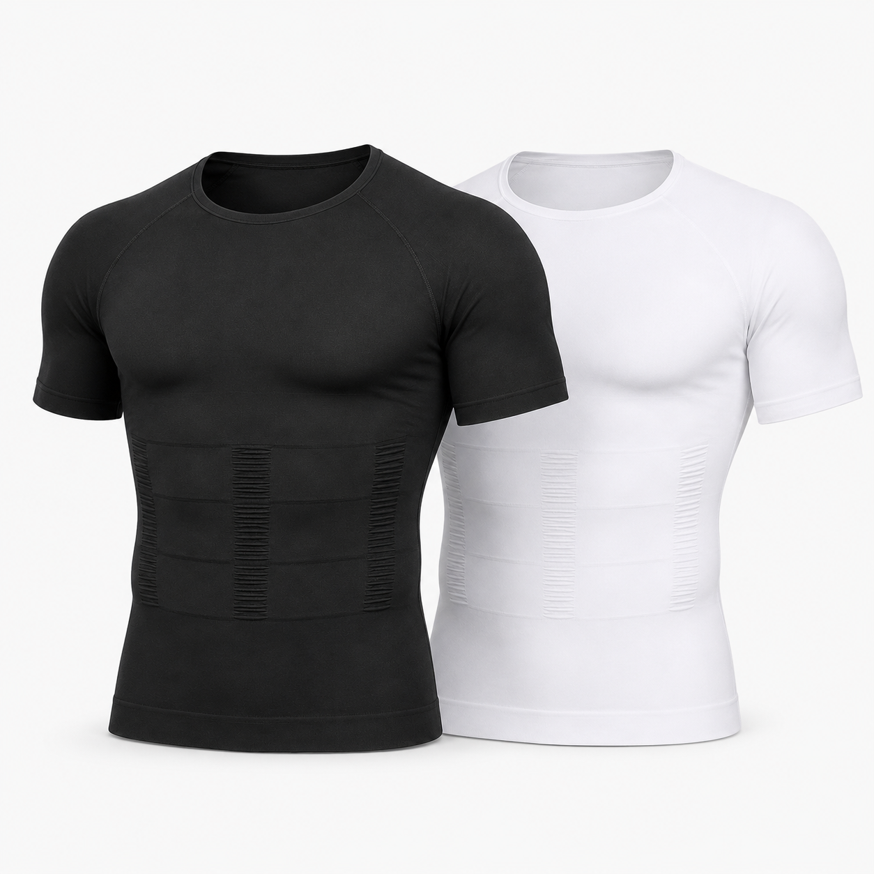 Men’s Compression Shaping Shirt – Short Sleeve Slim Fit Top