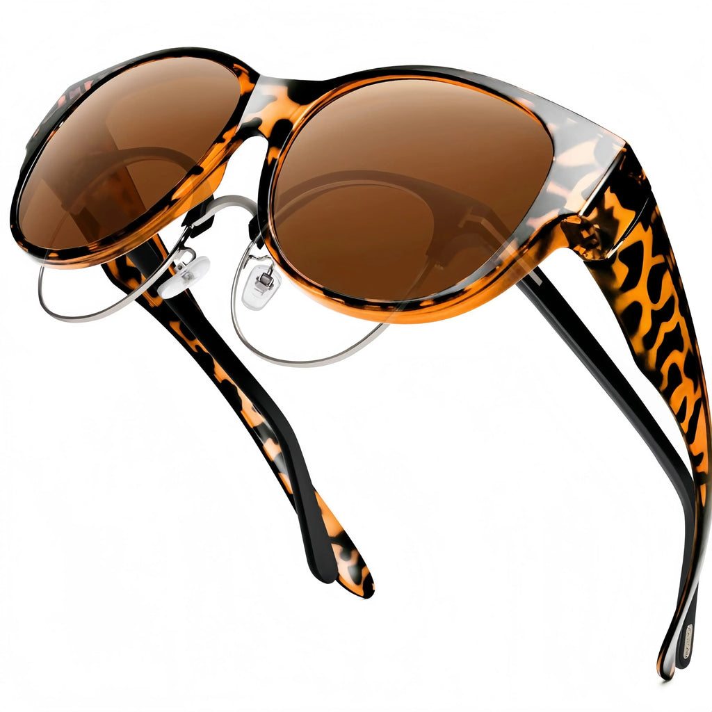 e??￥Last Day 49% OFF - e?????? Oversized Square Fit-Over Polarized Sunglasses