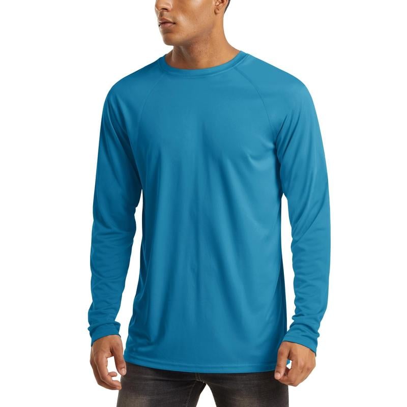 🏕️50K+ Sold⚡Men’s UPF 50+ Long Sleeve Performance Shirt – Quick Dry, Lightweight & Breathable