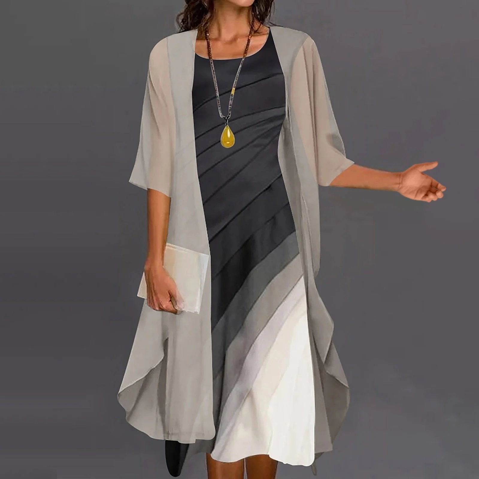One-Shoulder Babydoll Cutout Dress