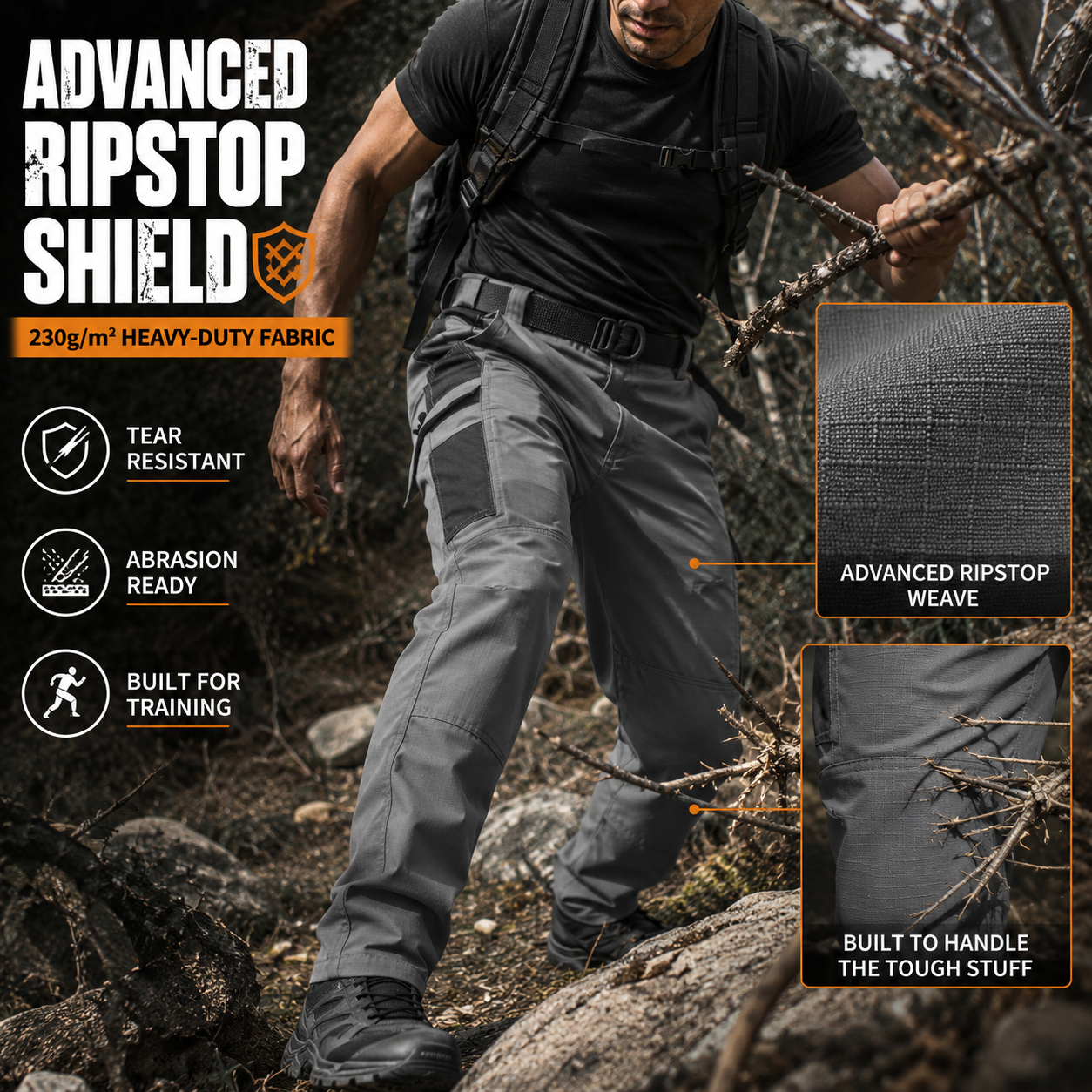 🥾 Heavy-Duty Tactical Cargo Pants