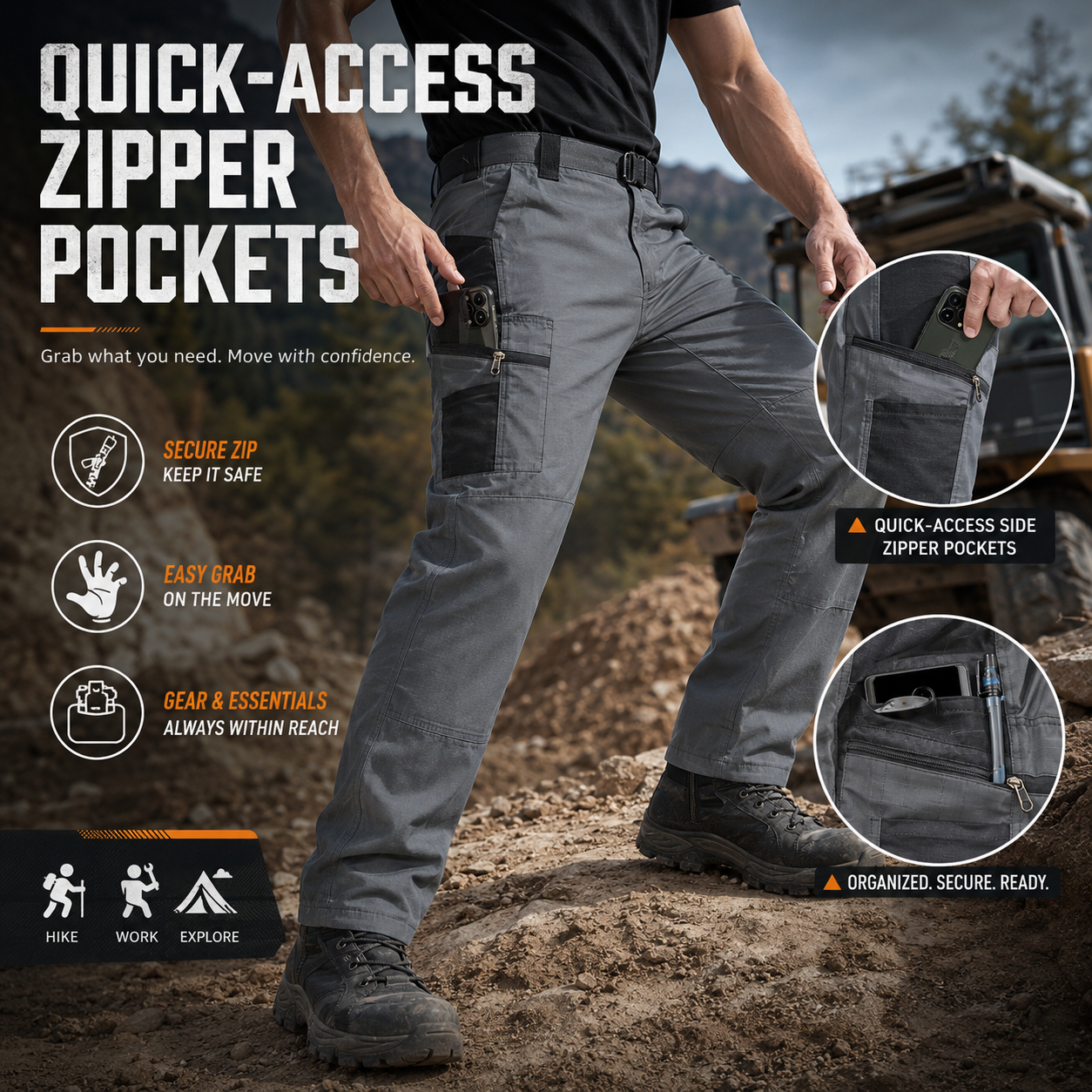 🥾 Heavy-Duty Tactical Cargo Pants