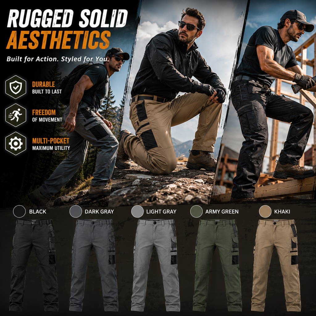 🥾 Heavy-Duty Tactical Cargo Pants