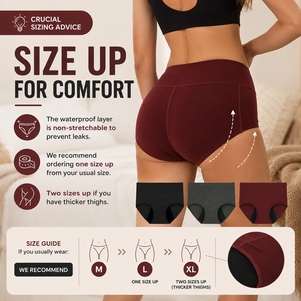 High-Waisted Bamboo Viscose Period Underwear (3-Pack) e???a?¨