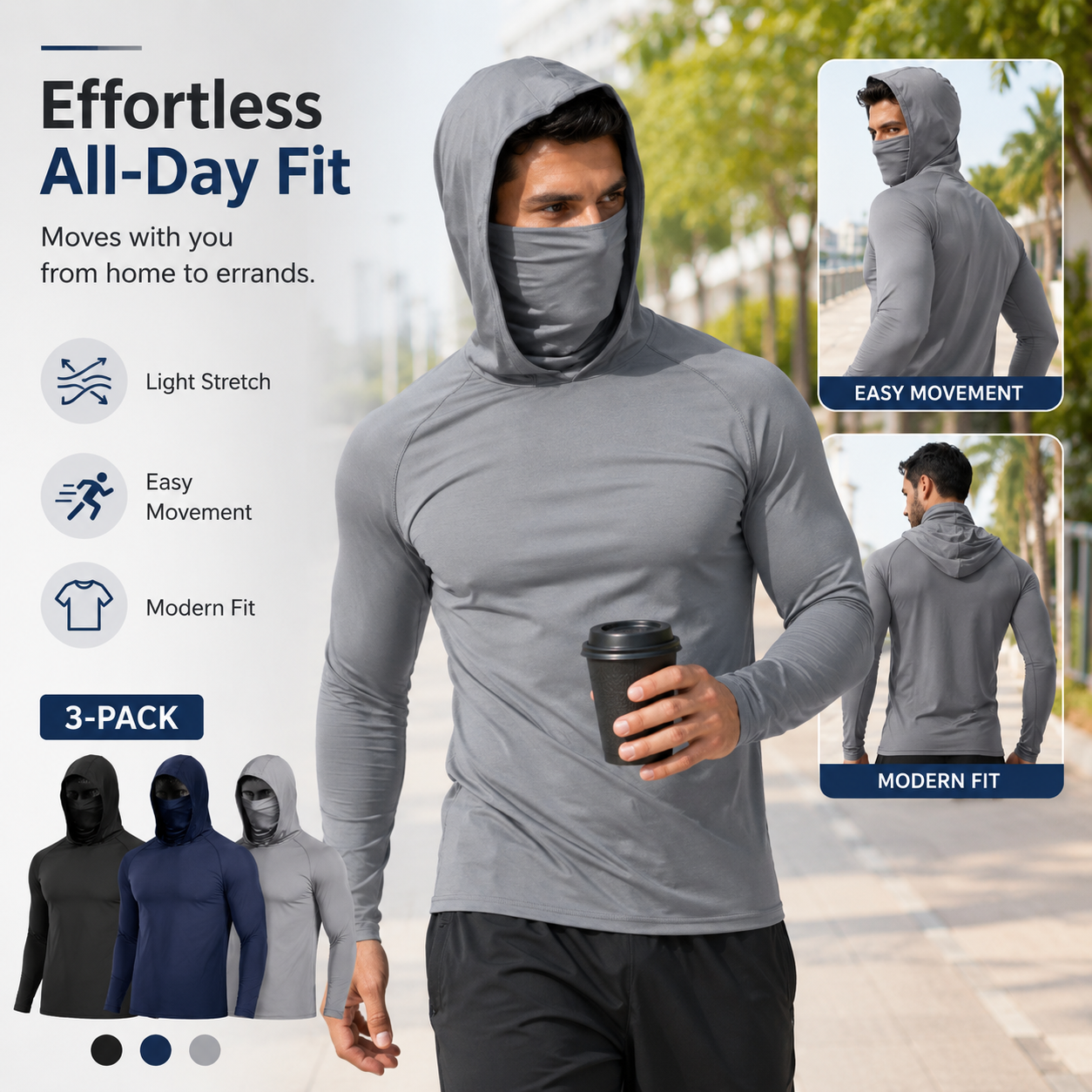 Men's Lightweight Sun Protection Hoodie ☀️🧥