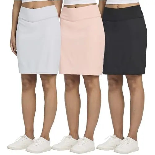 3-Pack Women's 20 Knee-Length Athletic Skorts