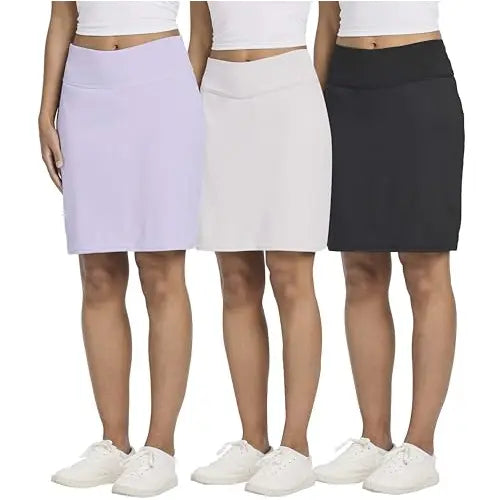 3-Pack Women's 20 Knee-Length Athletic Skorts