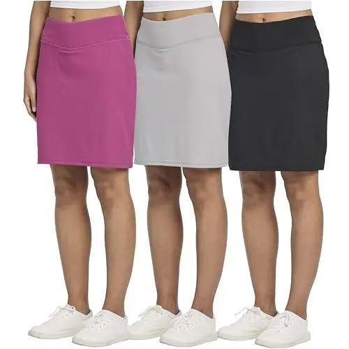 3-Pack Women's 20 Knee-Length Athletic Skorts