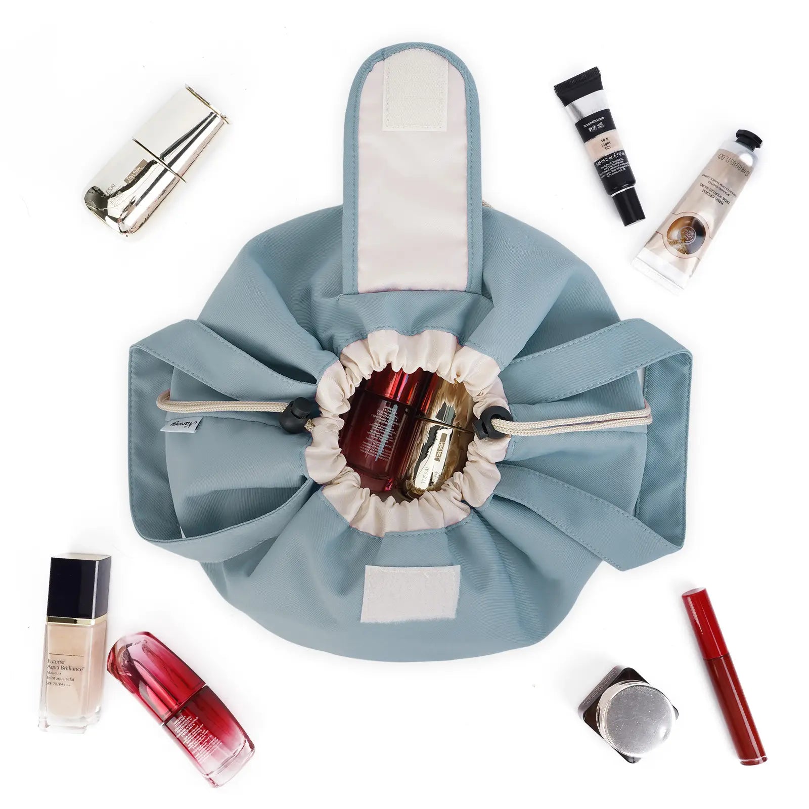 Large Barrel Drawstring Makeup Bag