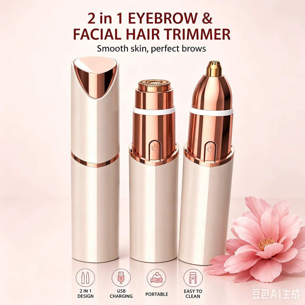 2-in-1 Facial & Eyebrow Hair Trimmer a?¨