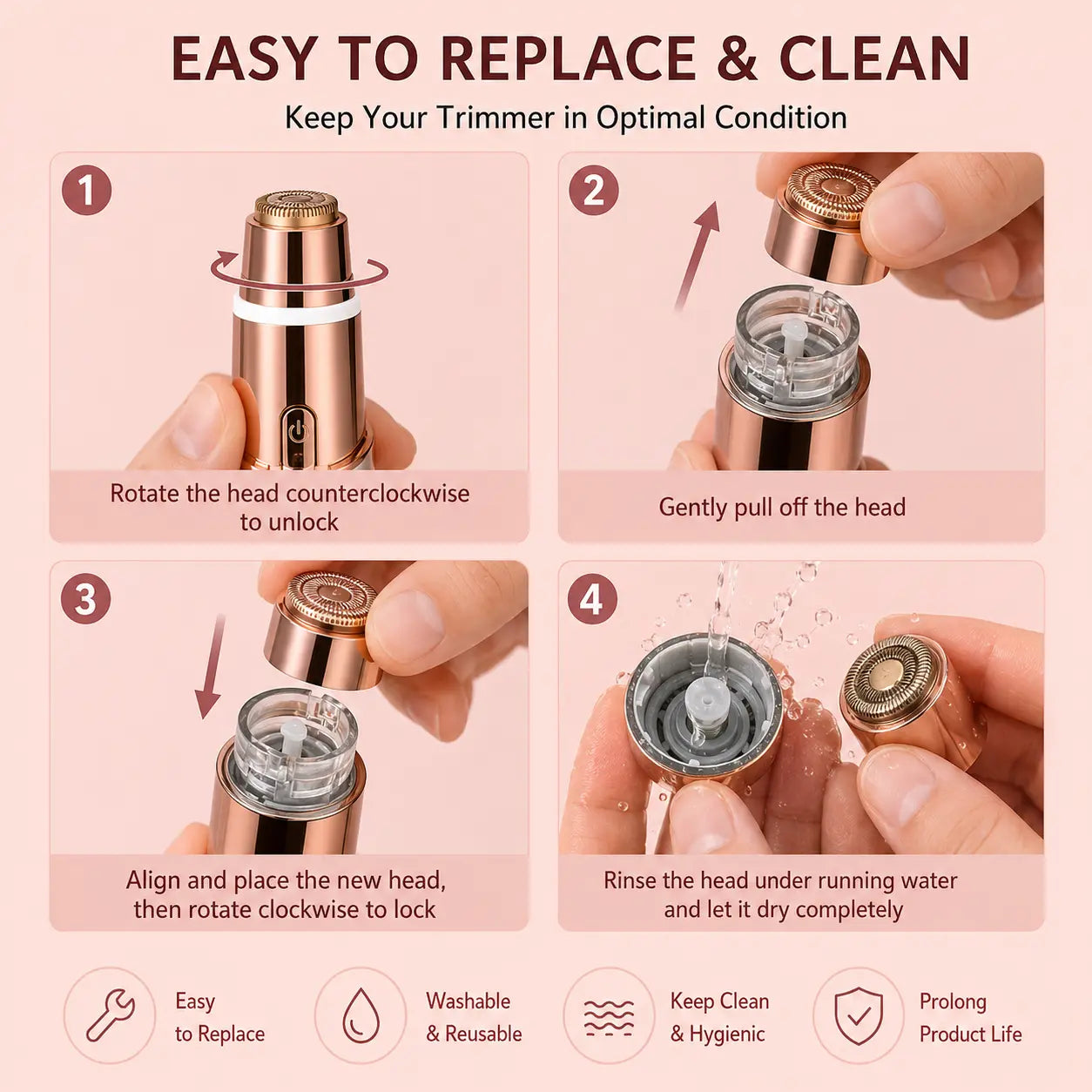 2-in-1 Facial & Eyebrow Hair Trimmer a?¨