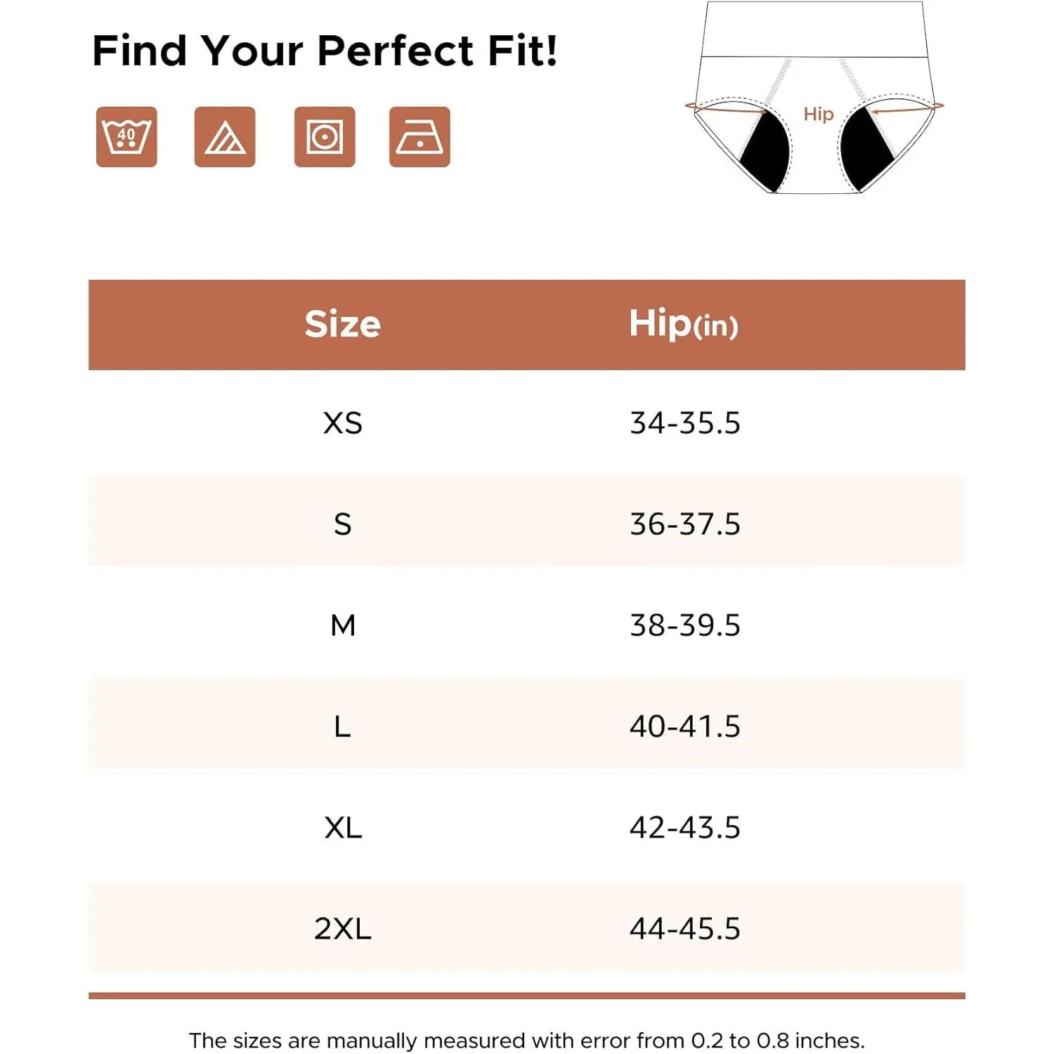 High-Waisted Bamboo Viscose Period Underwear (3-Pack) e???a?¨