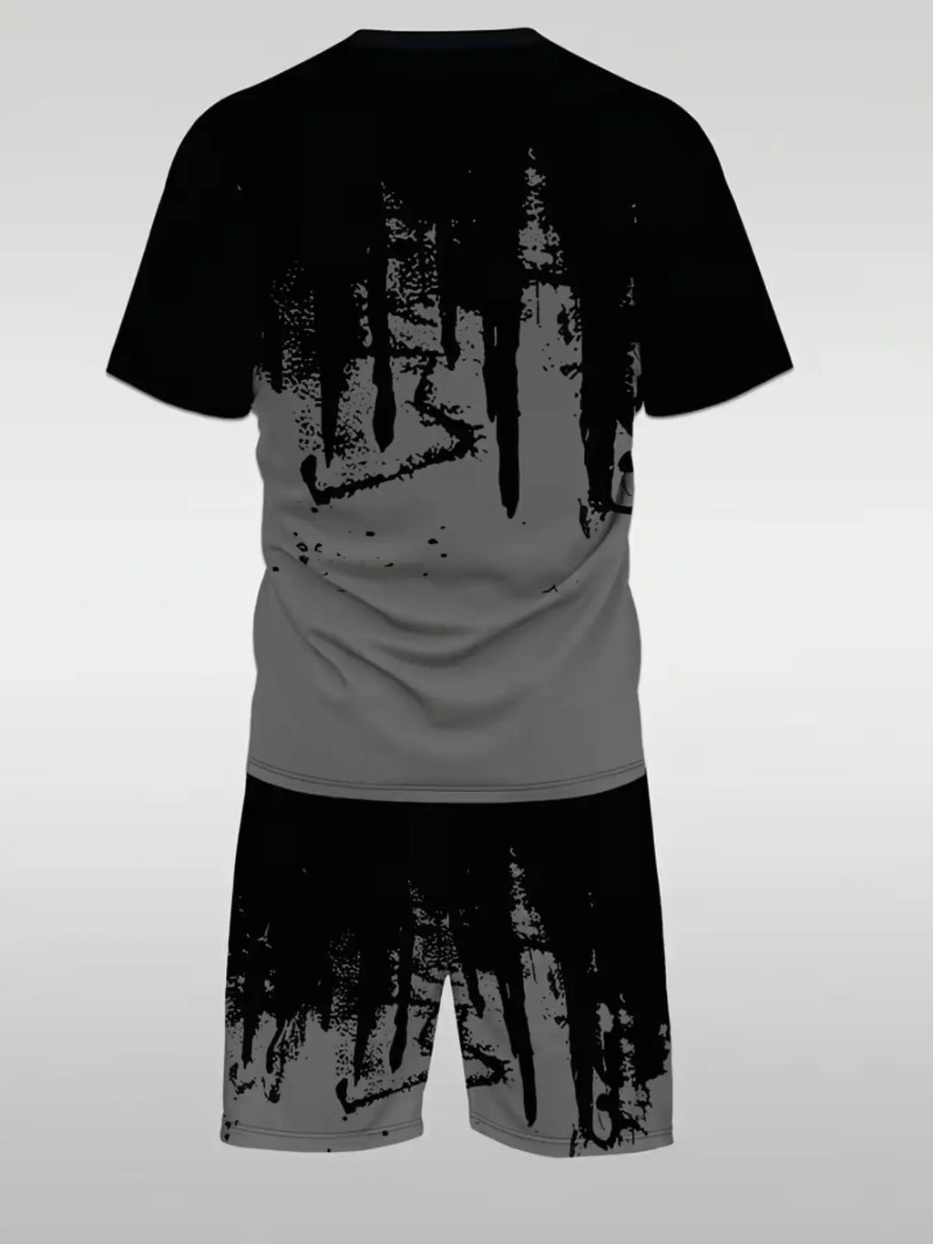 Men's Bold King Pattern T-Shirt & Shorts 2-Piece Set 👑☀️