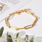 Sterling Silver Custom Name Link Up Bracelet
