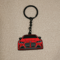 Multi-Color Car-Shaped Metal Keychain
