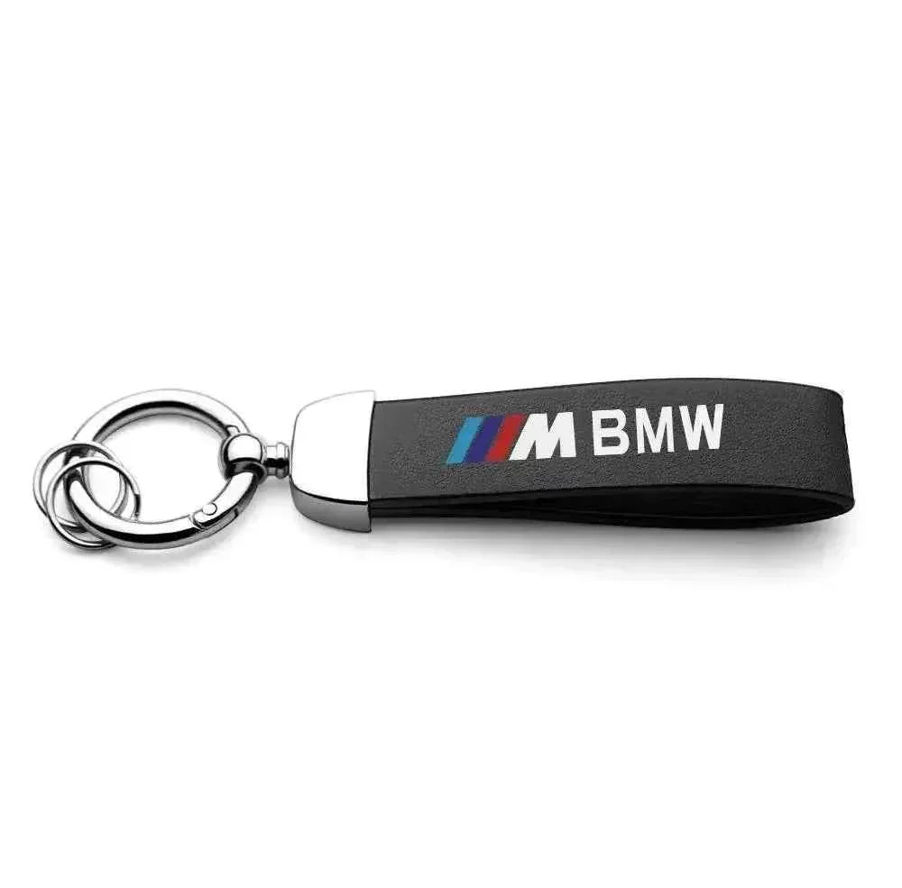 Car Keychain – Handwoven Leather & Zinc Alloy Key Ring