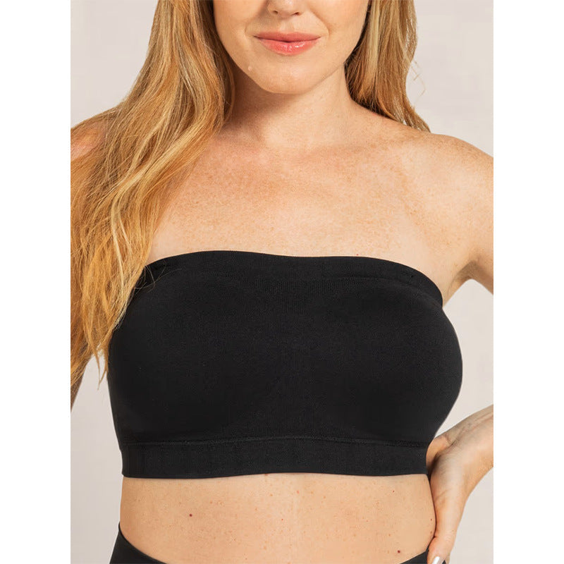 Convertible Strapless Wireless Bandeau Bra e???e???