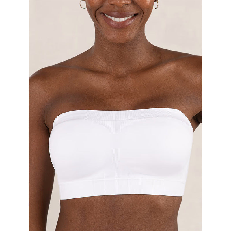 Convertible Strapless Wireless Bandeau Bra e???e???