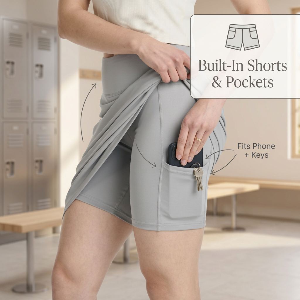 3-Pack Women's 20 Knee-Length Athletic Skorts