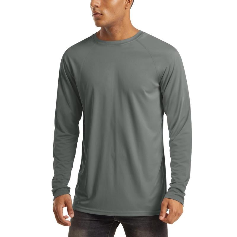 🏕️50K+ Sold⚡Men’s UPF 50+ Long Sleeve Performance Shirt – Quick Dry, Lightweight & Breathable