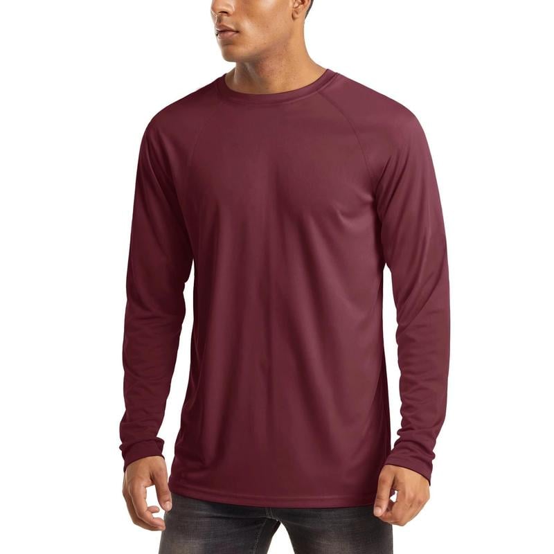 🏕️50K+ Sold⚡Men’s UPF 50+ Long Sleeve Performance Shirt – Quick Dry, Lightweight & Breathable