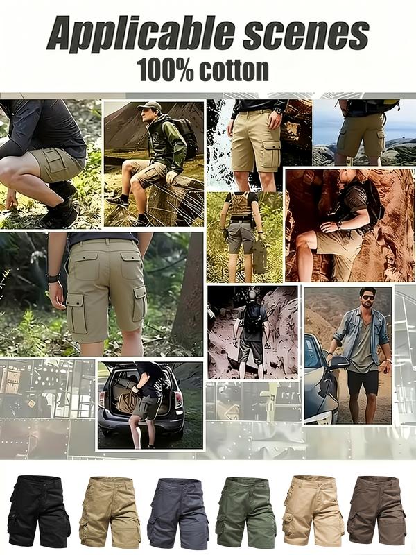 🩳 Men's Tactical Cargo Shorts 🔥 Heavy-Duty Multi-Pocket Design