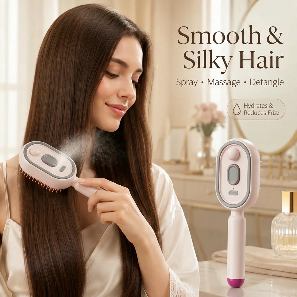 Electric Spray Air Cushion Massage Comb