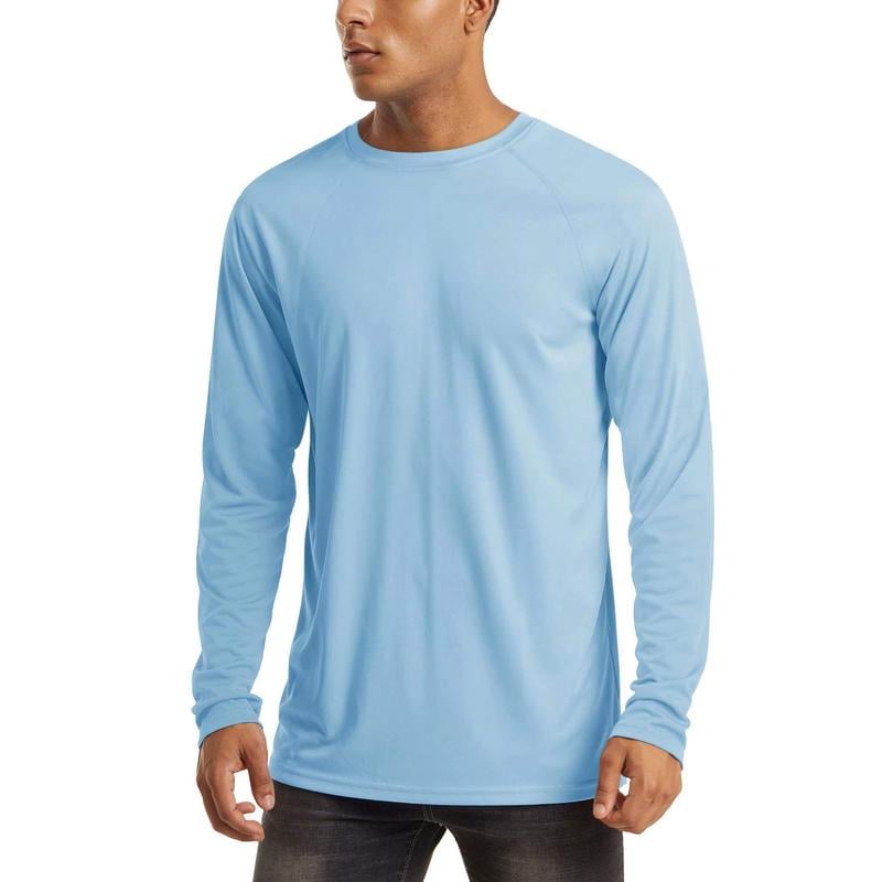 🏕️50K+ Sold⚡Men’s UPF 50+ Long Sleeve Performance Shirt – Quick Dry, Lightweight & Breathable