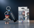 Cute Cartoon Bear Silicone Keychain Set