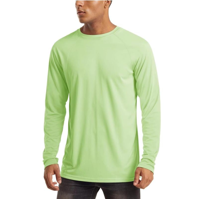 🏕️50K+ Sold⚡Men’s UPF 50+ Long Sleeve Performance Shirt – Quick Dry, Lightweight & Breathable