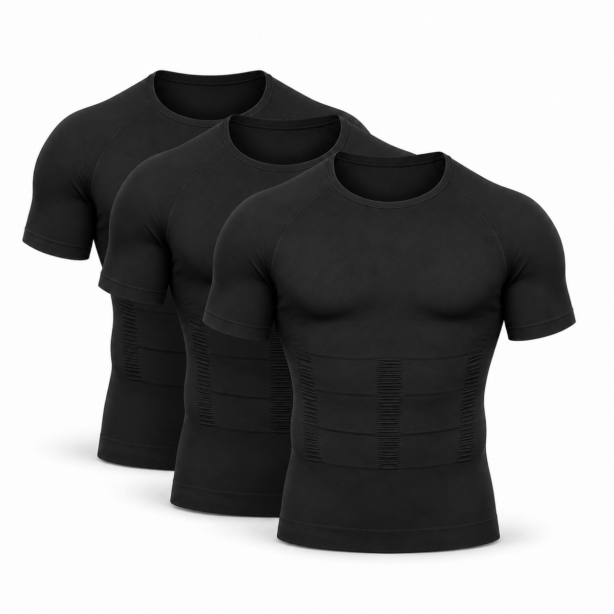 Men’s Compression Shaping Shirt – Short Sleeve Slim Fit Top