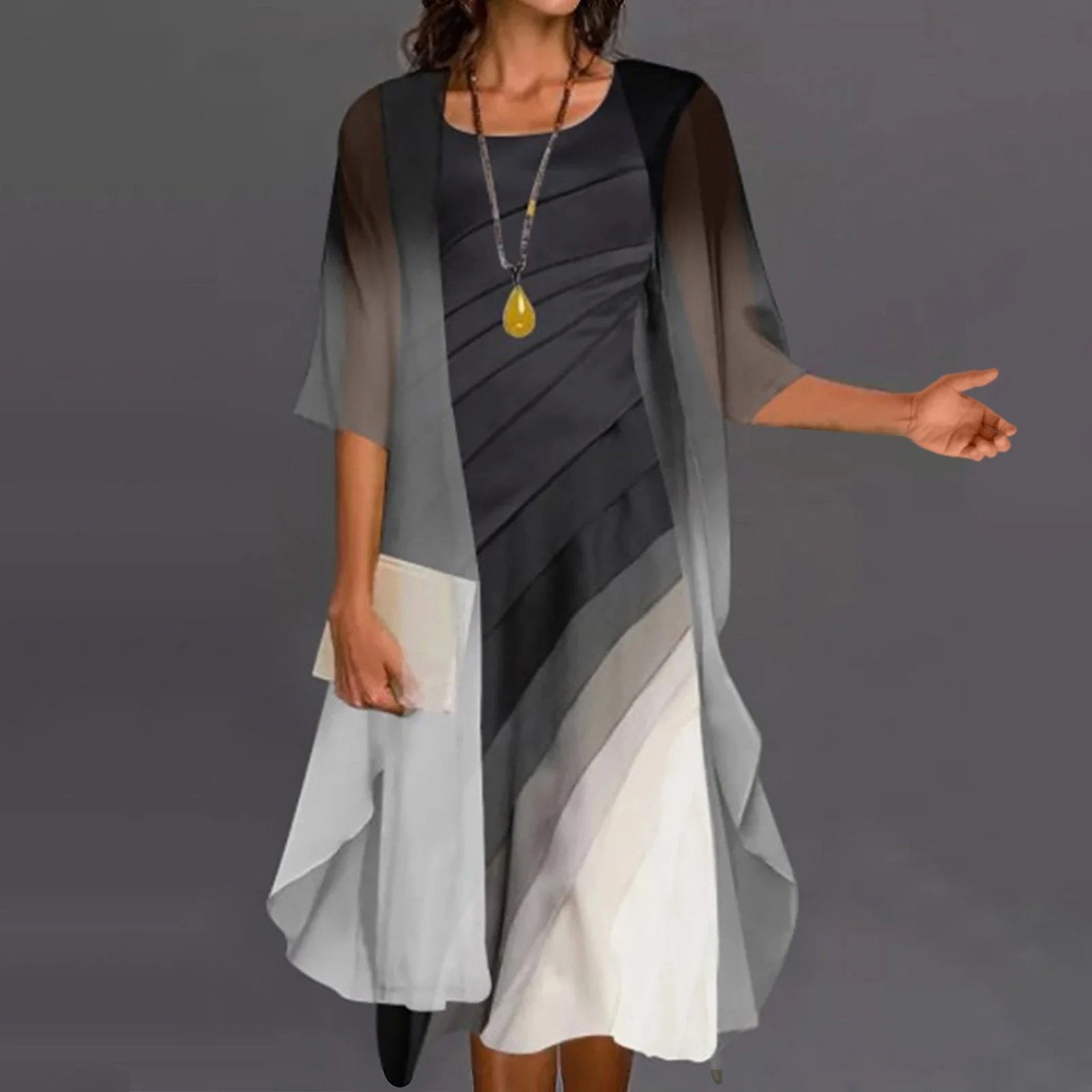 One-Shoulder Babydoll Cutout Dress