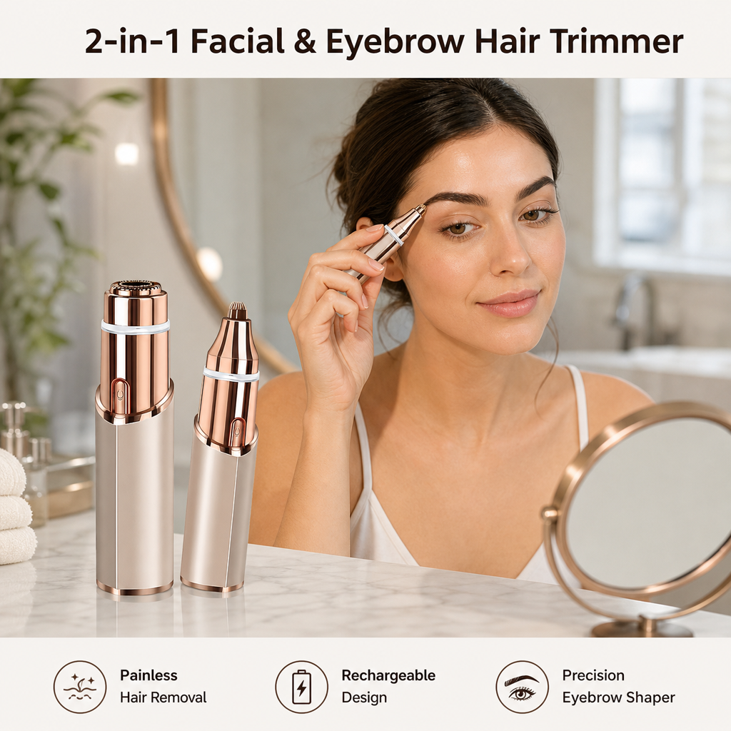 2-in-1 Facial & Eyebrow Hair Trimmer a?¨