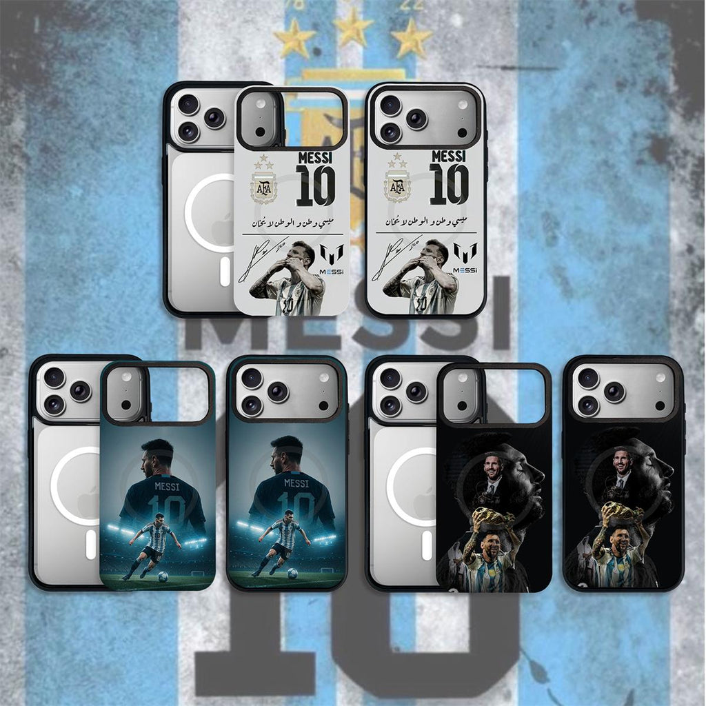 Football Legends Magnetic Phone Case – Shockproof Soft TPU with Interchangeable Back