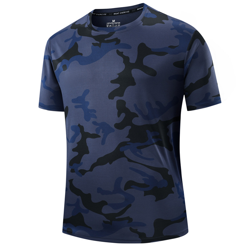 🏃‍♂️ Men's Quick Dry Camo Sports T-Shirt – Moisture Wicking & Active Fit – Train in Style 💪